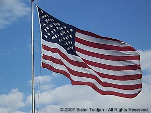 US flag photo taken by ST