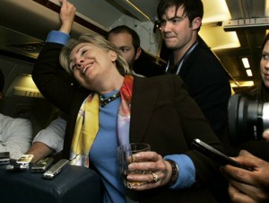 Hillary drunk