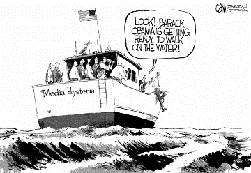 Political cartoon via CagleCartoons.com