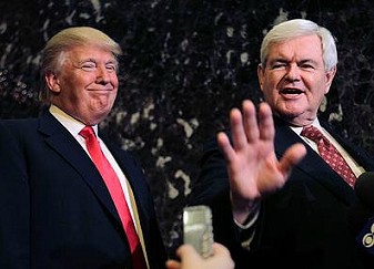 Donald Trump and Newt Gingrich