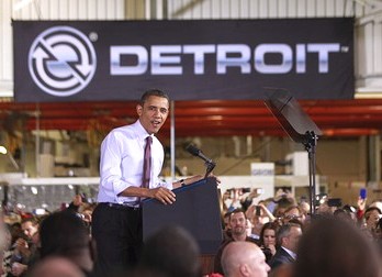 Obama speaks in Detroit