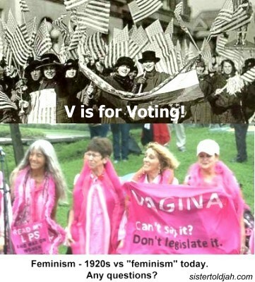 Feminism then vs now