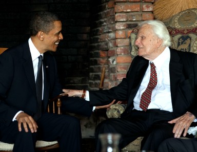 Pres. Obama and Rev. Billy Graham