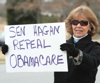 Hagan repeal Obamacare