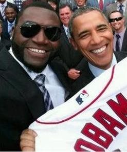 David Ortiz and President Obama