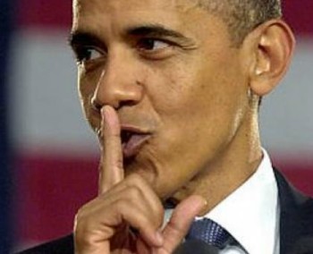 Obama says shh!