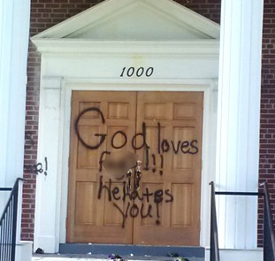 NC church vandalism