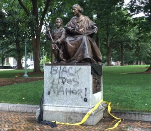 Monument vandalized