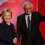 Hillary Clinton and Bernie Sanders